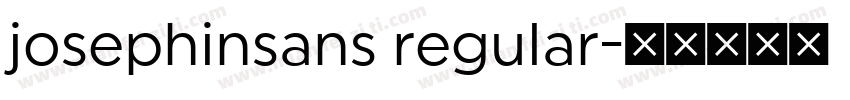 josephinsans regular字体转换